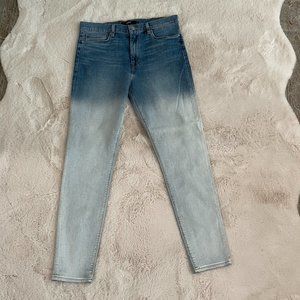 Hudson Women's BLUE OMBRE Barbara High Waist Super Skinny Fit Jeans Size 31 NwoT